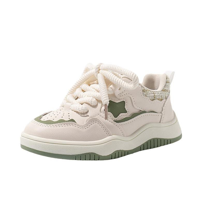 Korean Version of Women's Shoes Platform White Shoes 2025 Spring New Versatile Small Fragrant Casual Board Shoes Original Star Shoes