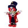 7inch Clown Doll - Can Sitting & Standing, Hand Painted Harlequin Display Decoration,Valentin