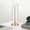 Incense Burner with Transparent Cover Incense Stick Holder Ash Catcher Tray Home Office Desktop Yoga Meditation Decoration