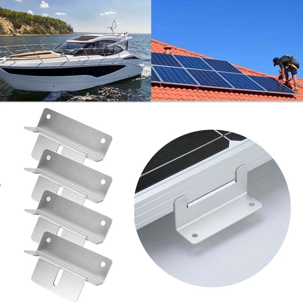 Car Accessories Aluminum Alloy Solar Panel Stand RV Roof Motorhome Photovoltaic Bracket Yacht Z Type Support