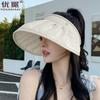 Shell Sunscreen Empty Top Hat Women's Summer New Headband Sun Hat Outdoor Travel Sun Hat Adjustable Beach Hat