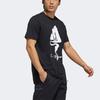 Adidas Gfx Ink Painting Print Sports Tee Men Tops Black GN7326