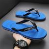 Fashion 2024 Cheap Blue Flip Flops Man Outdoor Beach Shoes Men Summer Slippers Sale Flat Slides Non-slip Flip Flops Men Chanclas Hombre