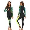 Women's Long Sleeve Sun Protection Wetsuit - European & American Print