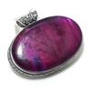 Natural Pink Labradorite Gemstone 925 Sterling Silver Jewelry Pendant 1.81" K6z67
