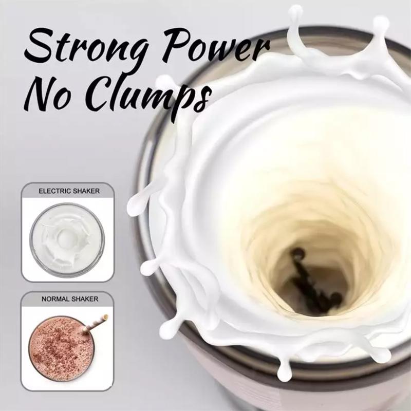 DL Electric USB Shake Bottle Rechargeable Milk Coffee Blender Kettle Fitness Vortex Protein Shaker Sports Fitness Shaker Cup Protein Shaker Mixer