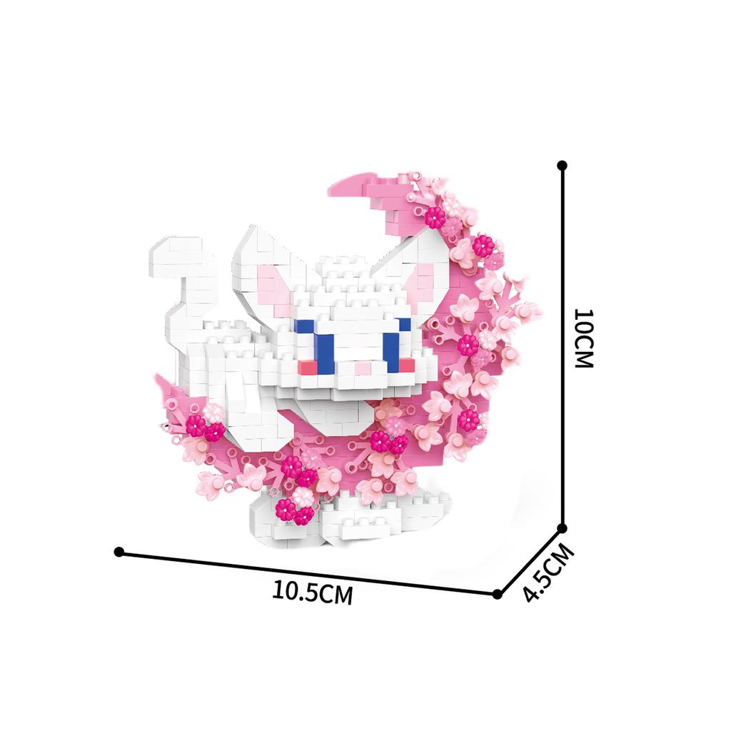 New Mini Cat Dog Raccoon Panda Cute Pet Small Building Blocks Model Series Decorations Children's Toys Children's Gift