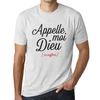 Men’s Vintage Tee Shirt Graphic T Shirt Appelle Moi Dieu Vintage White