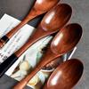 Wood Tableware Peanut Spoon Vintage Style Soup Spoon Natural Wooden Large Rice Spoon