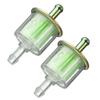 2PCS Universal Petrol Inline Fuel Filter Dirt Motorcycle Part Fit 5/16 8m