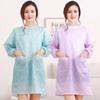 Polyester Long Sleeve Apron Oil Resistant Kitchen Long-Sleeved Smock Waterproof Apron  Canteen