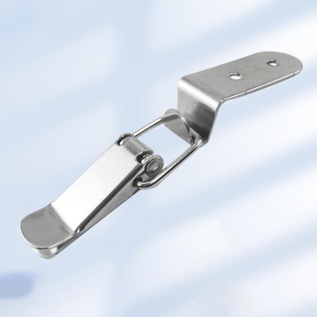 4pcs Steel Toggle Latches 90 Degree Box Lock Small Corner Hasp Multipurpose Latches Simple Installs for Cases & Cabinets