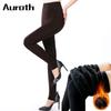 Auroth Women Plus Velvet Winter Leggings High Elastic Keep Warm Legging Female High Waist Slim Legings
