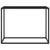 VidaXL Table console, Noir 100x35x75 cm Verre trempé