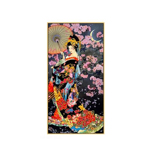 Ukiyo-e Japanese Style Lady Figure Decorative Painting For Sushi Place Japanese Food Canvas Posters Prints Wall Home Decoration