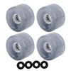 4Pcs Skateboard Wheel Set Replacement 78A Hardness PU Translucent Flashing Longboard Skateboard