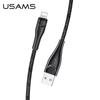 USAMS Braided Cable U41 Lightning 1M2A Black/Black Sj391Usb01 (Us-Sj391) Fast Charge