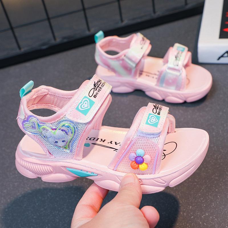 Fashionable Girls' Sandals New Casual Sports Anti Slip Beach Shoes