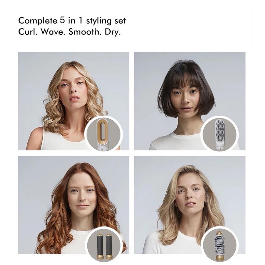 5 In1 Hair Dryer For Hair With Curling Iron Hair Straightener With Hair Brush Hairdryer For Hair Dryer Hair Multi Styler