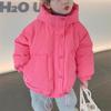 Winter Baby Girls Cotton-padded Parka Coats Children's Thick Padded Coat Thicken Warm Long Jackets Toddler Kids Outerwear