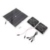 Solar Panel Fan Kit 15w Double Weatherproof Fan With 130cm Extension Cable For Outdoor Small