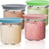 4-Piece Ice Cream Cup Set for Ninja Creami Breeze NC100/NC200 Maker