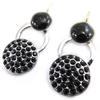 [G8308] - Black 'Sissi' Designer Earrings