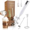 In Elegirme Frother Electric Milk Foamer Whipper with 2 Types of Speed To Stand Included Small Quiet Coffee Cappuccino Egg Fresh Cream Meringue Hand