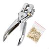 Grommet Eyelet Pliers Tool Kit Belt Hole Puncher Manual Punch
