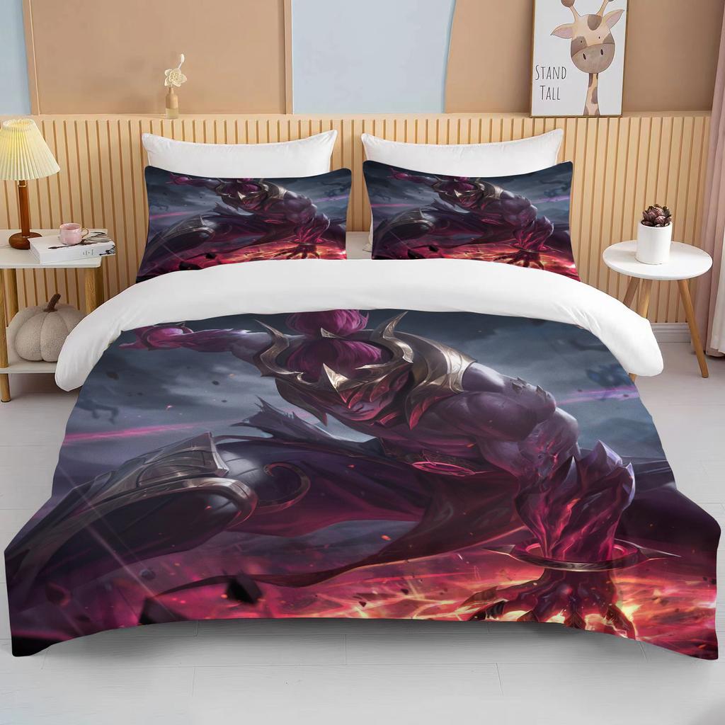 10 Sizes Classic Game Anime Characters King Size Double Bed Bedding Set Microfiber or Polyester Duvet Cover Set