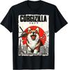 CorgiZilla Parody Japanese Art Corgi Dog Mom Dad Unisex Adult T-Shirt