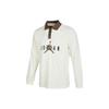 SS23 Logo Embroidered Long Sleeve Rugby Polo Men Tops Sail DV7655-133