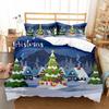 Duvet Cover Set Christmas Bedding Set Pillowcase 3pcs Digital Printing Comforter Set Christmas Bedding Supplies Customizable