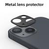 For iPhone 14/14 Plus Hollow Lens Protector Aluminum Alloy Phone Camera Bezel Cover