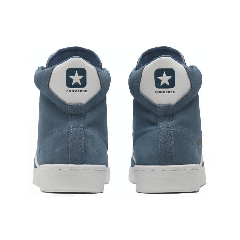 Converse Cons Pro Leather Synthetic Leather Non-slip Wear-resistant High-top Skate Shoes Unisex Blue