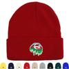 Azerbaijan Flag Mouth Print Knitted Hat Beanie, Patriotic Man Cap Elastic Autumn Simple Bobble Hat Knit Cap Beanie