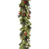 180cm/6 Feet Christmas Garland Green Led String Lights Artificial Rattan  Outdoor Decor