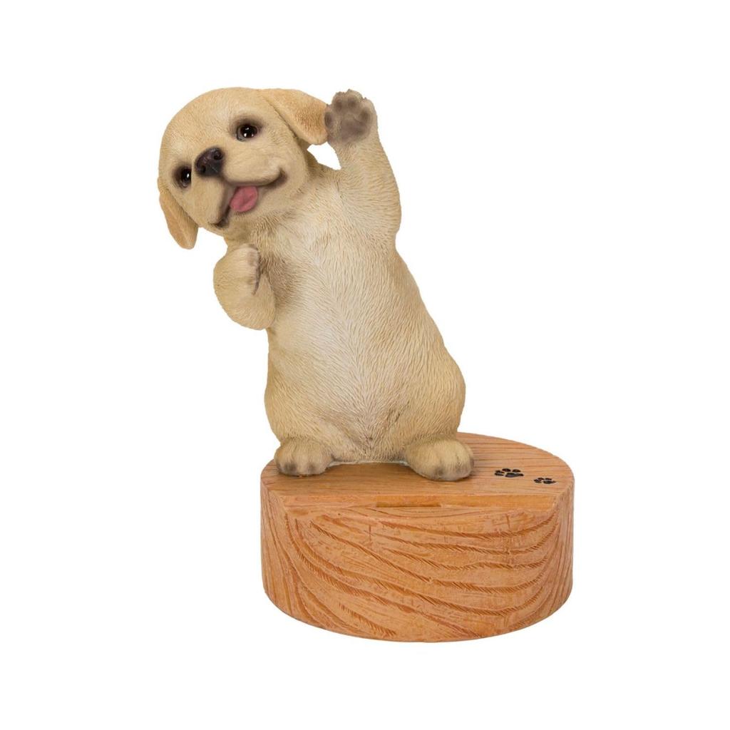 Ubia Dancing Labrador Retriever Smartphone 14 X X Labrador Retriever Music H20365 Stand, 9.8 15.3 Cm, Doll, Figurine, Ornament, Animal, Dog, Music,