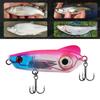 6.5CM/18G/24G Fishing Lure Light with Treble Hook Long Casting Sinking Artificial Bait with 3 Colors LED Light Saltwater Freshwater Bass Walleye