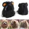 Halloween Xmas Clothes Lion Modelling Pet Costume Lion Mane Wig Cap Hat Pet Cosplay Outfits