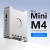 Aluminum Alloy Case with M.2 NVMe SSD Enclosure with USB 3.2 10Gbps USB 2.0 SD/TF Slots for Mac Mini M4 Bracket