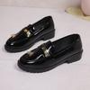New Vintage Flat Shoes for Plus-size Shoes, Casual Thick-soled Single Shoes