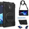 Tablet Case For Samsung Galaxy Tab Active5 SM-X306B Soft Silicone iPad Case For Samsung Tab Active3 5 Crossbody Lanyard Invisible Bracket Tablet Cover
