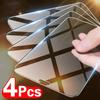 4Pcs 4 PCS Tempered Glass iPhone 14 13 12 Pro Max Samsung Galaxy A52 A53 A12 Xiaomi RedMi Huawei Honor OPPO VIVO Realme 9 MOTO NOKIA Screen Protector