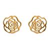 [M6483] - Gold Plated 'Rosa Romantica' Earrings