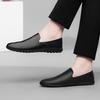 Fashion Men Leather Shoes Luxury Designer Loafers Fashion Business Casual Dress Shoes for Men Comfort Lazy Flats Soft Sole Driving Shoes