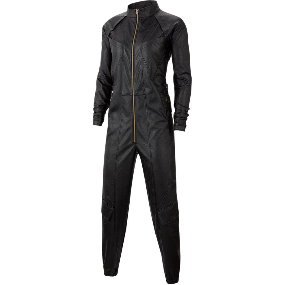 Jordan Court-To-Runway High-Neck Zip-Up Solid Jumpsuit Women Jumpsuit Black CW6476-010