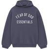 Fear of God Essentials Fleece Hoodie Marine Unisex Tops Blue 192HO246254F