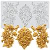 Baroque Silicone Molds Curlicues Scroll Lace Fondant Mold Cake Decorating Tools Cupcake Topper Chocolate Candy Craft Gum Paste Polymer Clay