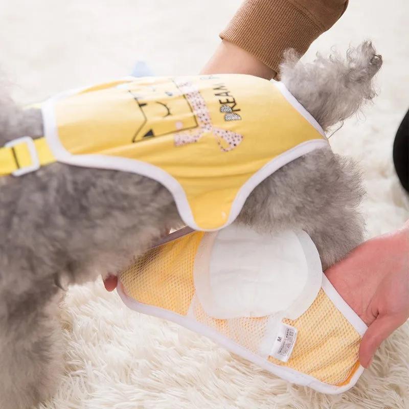 30pcs Dog Diaper Pad Diapers for Female Dog Shorts Panties Female Sanitary Pants Disposable Doggie Physiological Pant